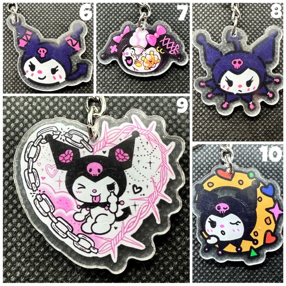 Krazy Kuromi KBK Acrylic Keychains - Picture 3 of 9